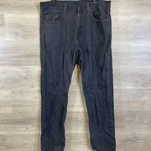 Levis 508 Mens Jeans Washed Black Size 34x32‎ Grunge Slim Straight Casual Denim
